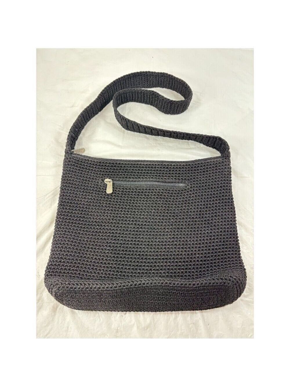The Sak Black Knit Shoulder Bag